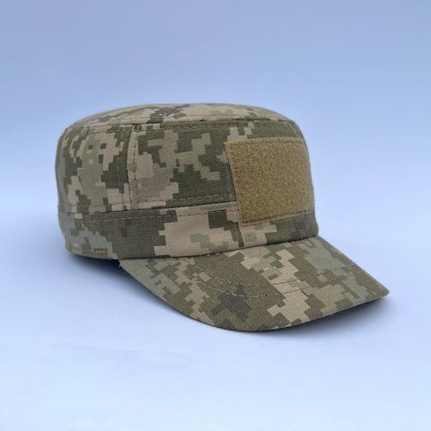 Кепка-німка з рипстопу утеплена із захистом вух камуфляж піксель ММ-14 чоловіча 455 фото